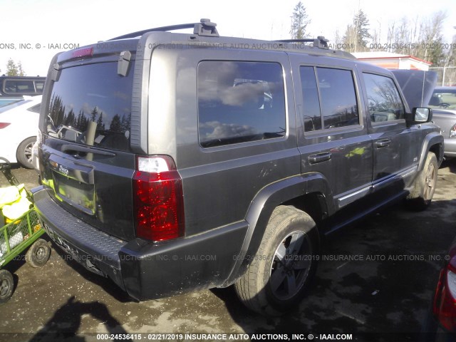 1J8HG48K26C357966 - 2006 JEEP COMMANDER GRAY photo 4