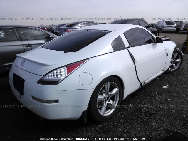 JN1AZ34E44M154746 - 2004 NISSAN 350Z COUPE WHITE photo 4