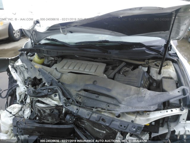 4T1BK46K28U575042 - 2008 TOYOTA CAMRY LE/XLE/SE WHITE photo 10