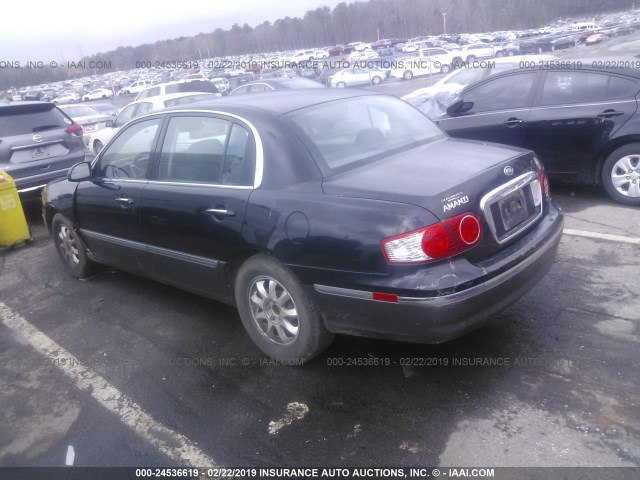 KNALD124855074538 - 2005 KIA AMANTI BLACK photo 3