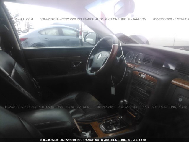 KNALD124855074538 - 2005 KIA AMANTI BLACK photo 5