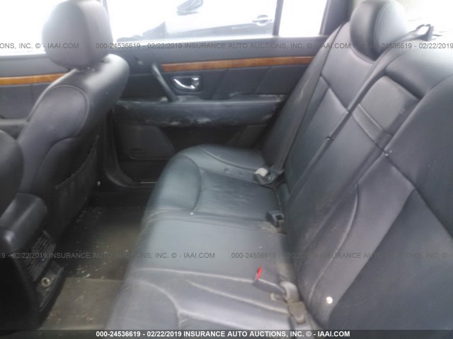 KNALD124855074538 - 2005 KIA AMANTI BLACK photo 8