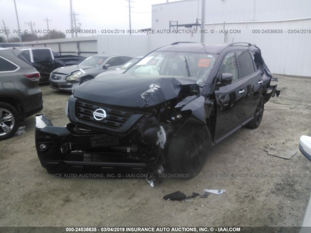 5N1DR2MN6JC636622 - 2018 NISSAN PATHFINDER S/SV/SL/PLATINUM BLACK photo 2