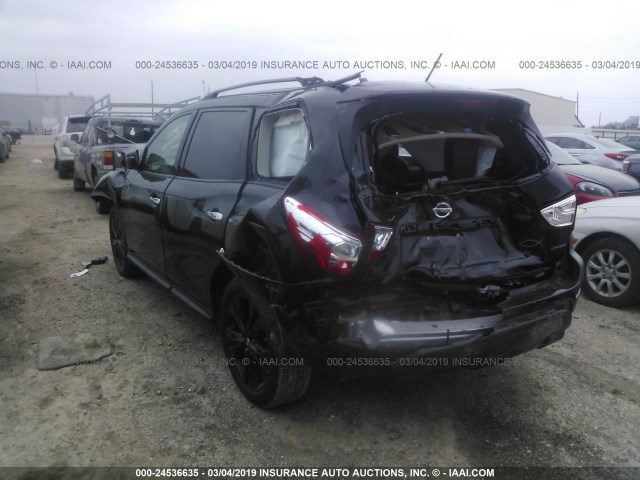 5N1DR2MN6JC636622 - 2018 NISSAN PATHFINDER S/SV/SL/PLATINUM BLACK photo 3