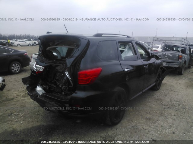 5N1DR2MN6JC636622 - 2018 NISSAN PATHFINDER S/SV/SL/PLATINUM BLACK photo 4