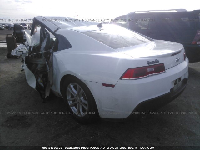 2G1FA1E38E9159659 - 2014 CHEVROLET CAMARO LS WHITE photo 3