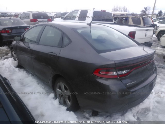 1C3CDFBB5GD717195 - 2016 DODGE DART SXT GRAY photo 3