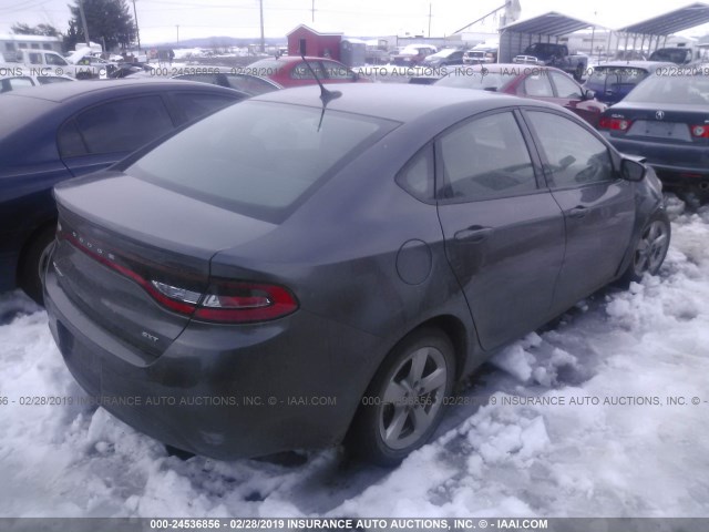 1C3CDFBB5GD717195 - 2016 DODGE DART SXT GRAY photo 4