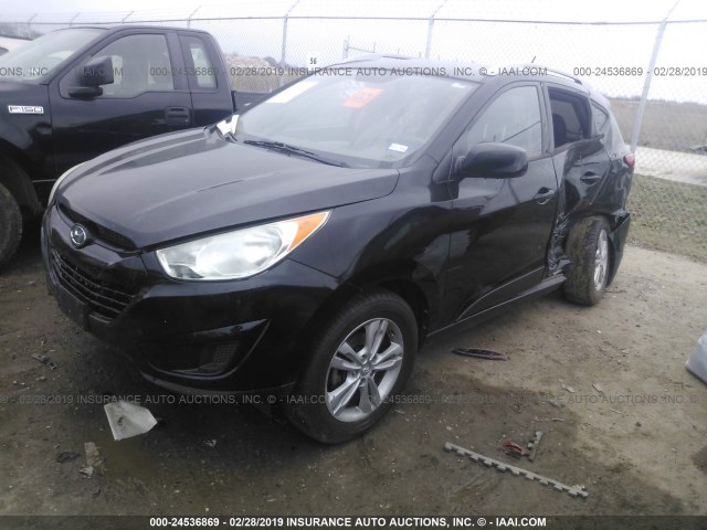KM8JU3AC4BU194686 - 2011 HYUNDAI TUCSON GLS/LIMITED 黑色 照片 2