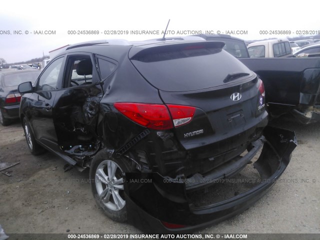 KM8JU3AC4BU194686 - 2011 HYUNDAI TUCSON GLS/LIMITED 黑色 照片 3