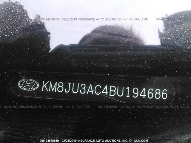 KM8JU3AC4BU194686 - 2011 HYUNDAI TUCSON GLS/LIMITED 黑色 照片 9