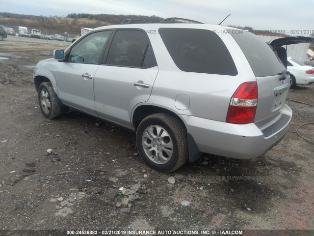 2HNYD18993H518926 - 2003 ACURA MDX TOURING SILVER photo 3