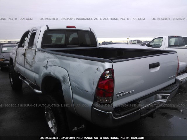 5TEUU42N67Z390926 - 2007 TOYOTA TACOMA ACCESS CAB ვერცხლისფერი ფოტო 3