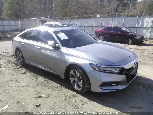 1HGCV1F5XJA064597 - 2018 HONDA ACCORD EXL SILVER photo 1