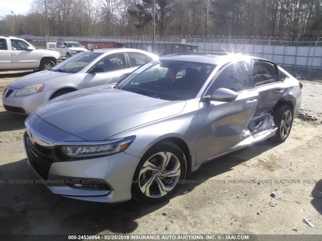 1HGCV1F5XJA064597 - 2018 HONDA ACCORD EXL SILVER photo 2