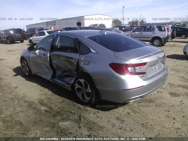 1HGCV1F5XJA064597 - 2018 HONDA ACCORD EXL SILVER photo 3