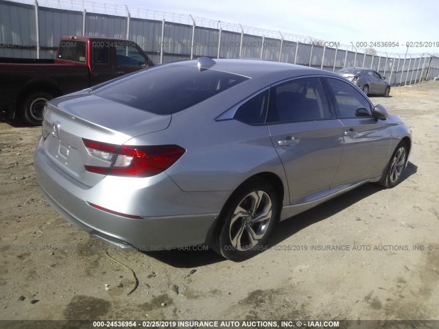 1HGCV1F5XJA064597 - 2018 HONDA ACCORD EXL SILVER photo 4