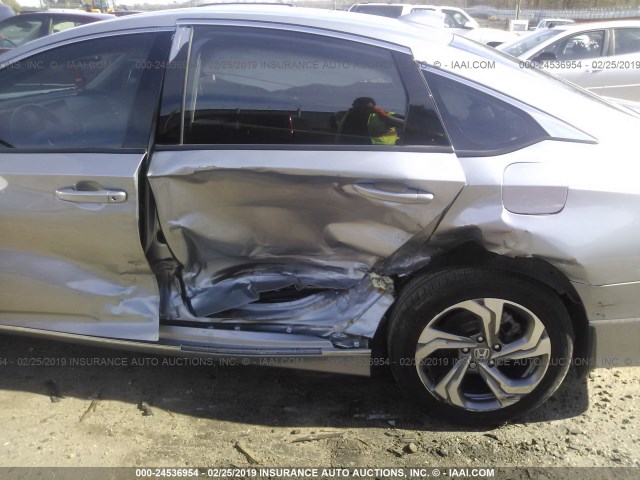 1HGCV1F5XJA064597 - 2018 HONDA ACCORD EXL SILVER photo 6