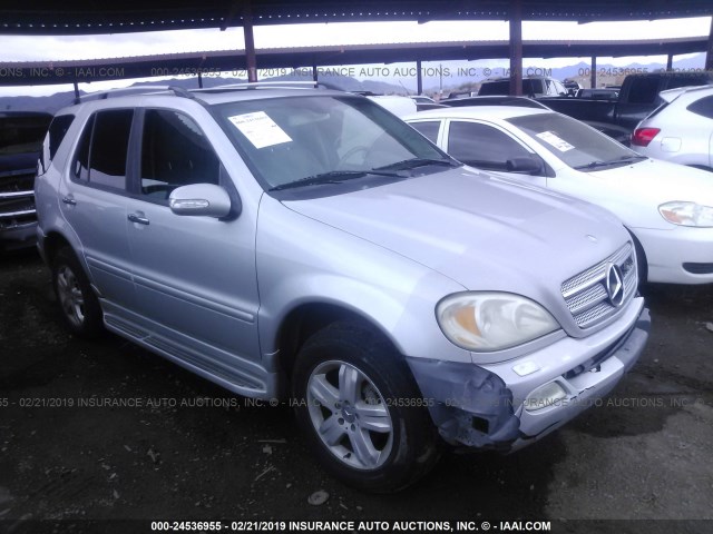 4JGAB75E05A543051 - 2005 MERCEDES-BENZ ML 500 GRAY photo 1