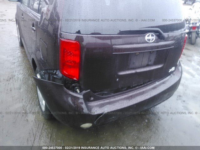 JTLKE50E191094033 - 2009 TOYOTA SCION XB MAROON photo 6