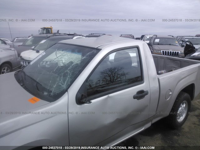 1GTCS148X68211021 - 2006 GMC CANYON Champagne photo 6