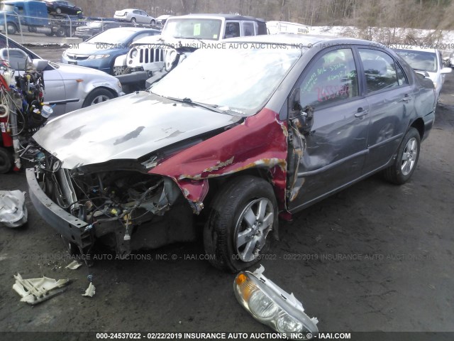 2T1BR32E16C699694 - 2006 TOYOTA COROLLA CE/LE/S GRAY photo 2