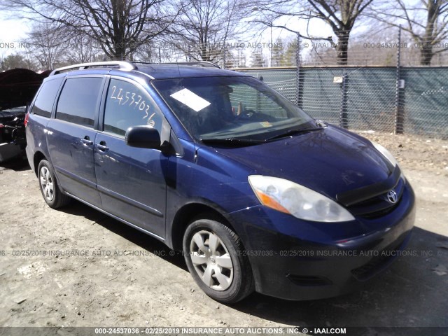 5TDZK23C57S079997 - 2007 TOYOTA SIENNA CE/LE BLUE photo 1