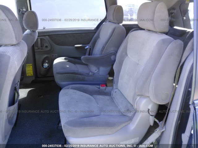 5TDZK23C57S079997 - 2007 TOYOTA SIENNA CE/LE BLUE photo 8