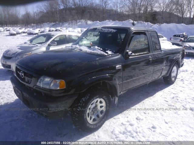 4F4YR16U91TM31484 - 2001 MAZDA B3000 CAB PLUS BLACK photo 2