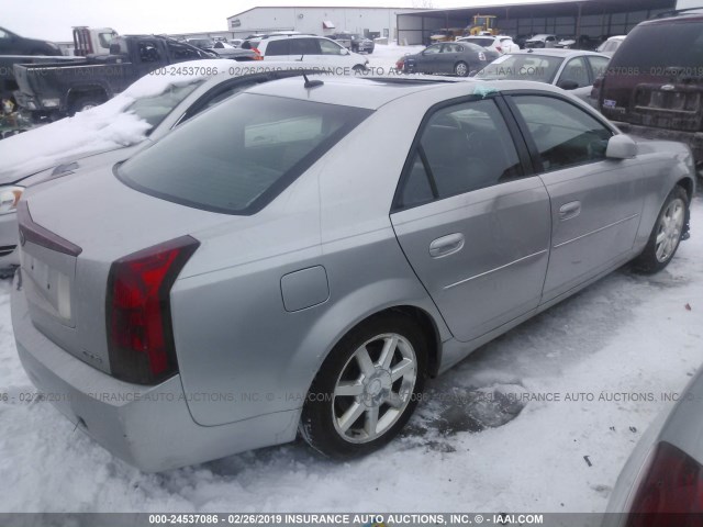 1G6DP567350106371 - 2005 CADILLAC CTS HI FEATURE V6 SILVER photo 4