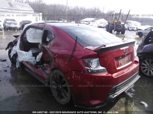 JTKJF5C72GJ026251 - 2016 TOYOTA SCION TC წითელი ფოტო 3