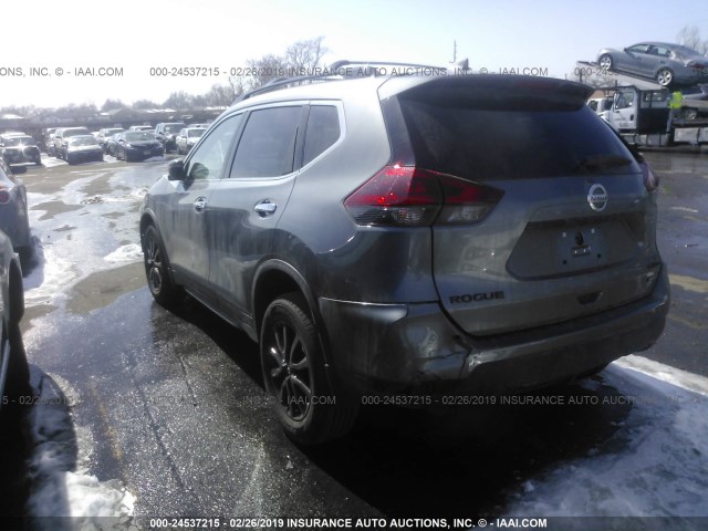 5N1AT2MV3JC757189 - 2018 NISSAN ROGUE SV/SL GRAY photo 3