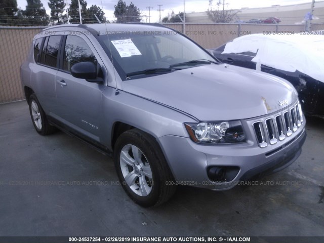 1C4NJDBB6HD104229 - 2017 JEEP COMPASS SPORT SILVER photo 1