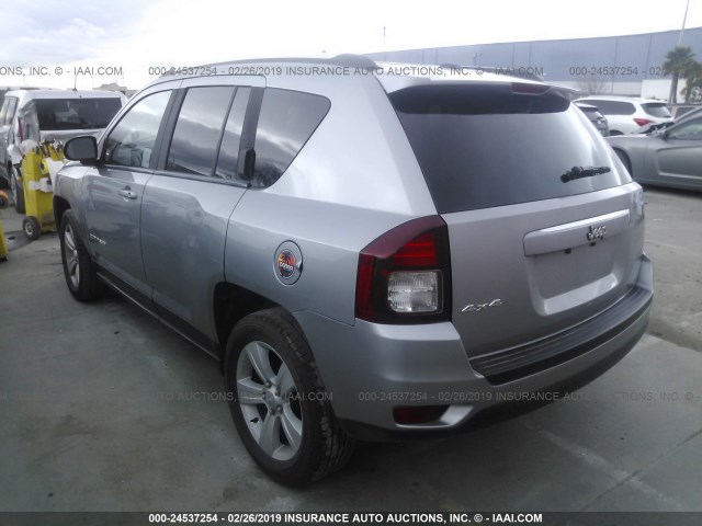 1C4NJDBB6HD104229 - 2017 JEEP COMPASS SPORT SILVER photo 3