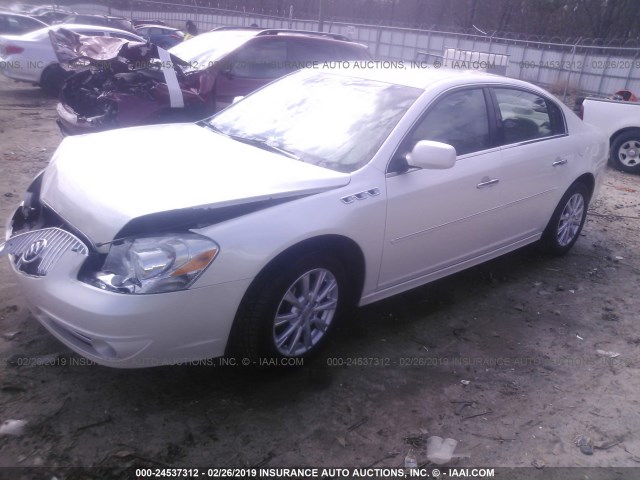 1G4HC5EM7BU141478 - 2011 BUICK LUCERNE CXL WHITE photo 2