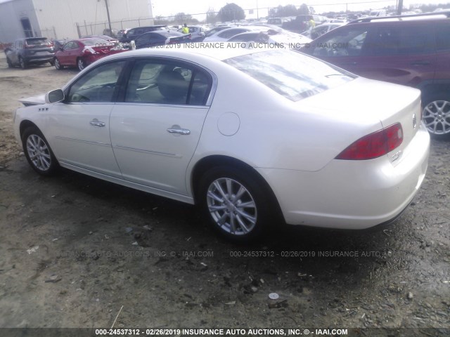 1G4HC5EM7BU141478 - 2011 BUICK LUCERNE CXL WHITE photo 3