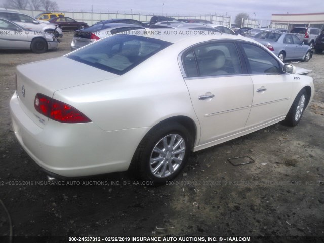 1G4HC5EM7BU141478 - 2011 BUICK LUCERNE CXL WHITE photo 4