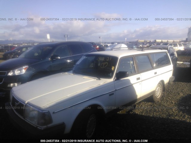 YV1AW8806P1945801 - 1993 VOLVO 240 WHITE photo 2