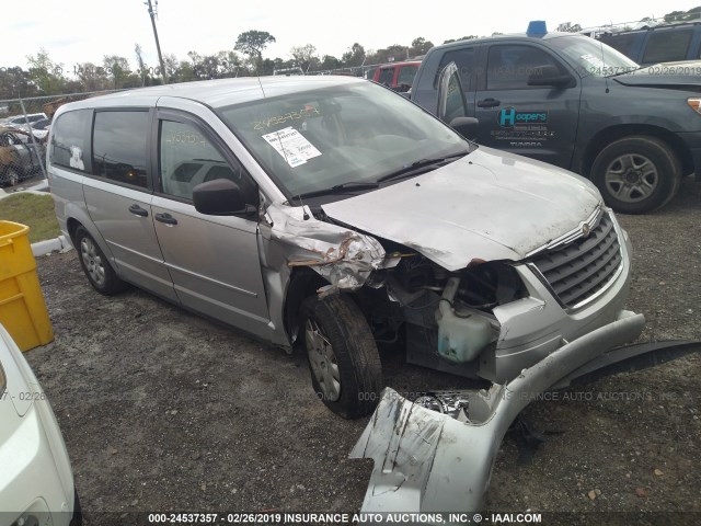 2A8HR44H28R663807 - 2008 CHRYSLER TOWN & COUNTRY LX SILVER photo 1