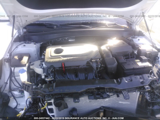 5XXGT4L3XKG320303 - 2019 KIA OPTIMA LX/S SILVER photo 10