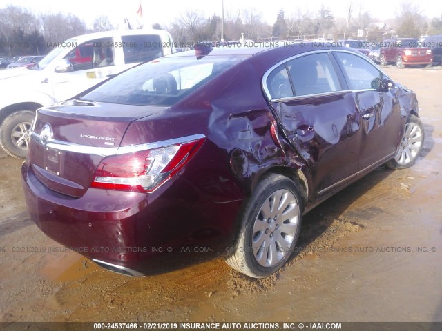 1G4GC5G36FF179715 - 2015 BUICK LACROSSE RED photo 4