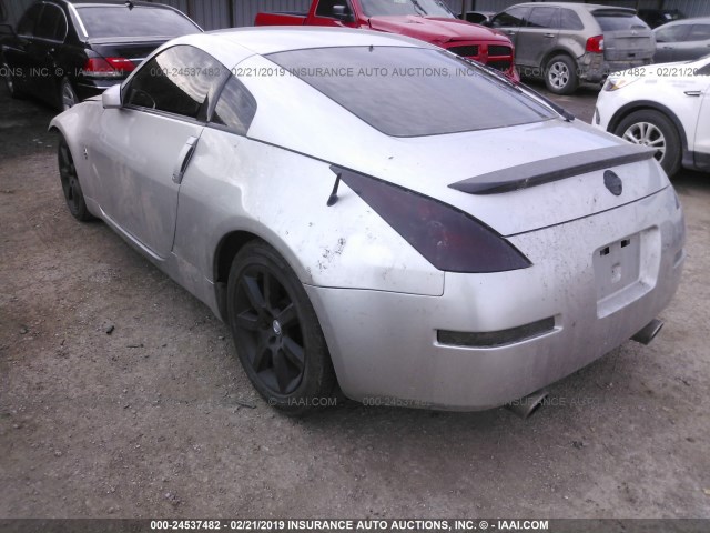 JN1AZ34EX3T002426 - 2003 NISSAN 350Z COUPE SILVER photo 3