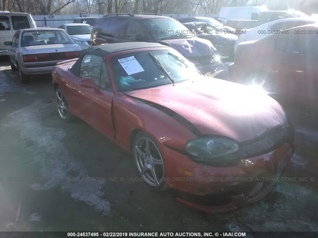 JM1NB354940408256 - 2004 MAZDA MX-5 MIATA SPEED RED photo 1