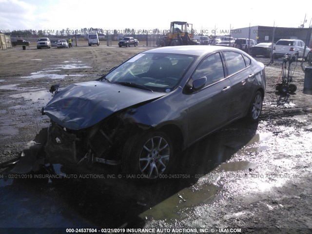 1C3CDFBA3DD302623 - 2013 DODGE DART SXT GRAY photo 2