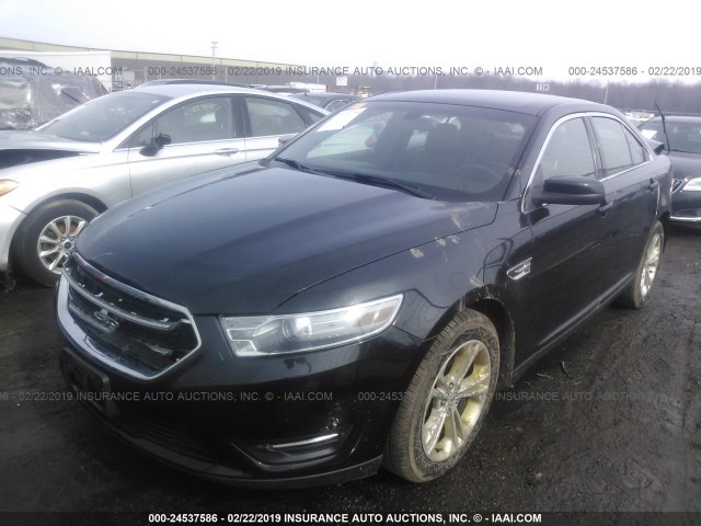 1FAHP2E86DG190432 - 2013 FORD TAURUS SEL BLACK photo 2