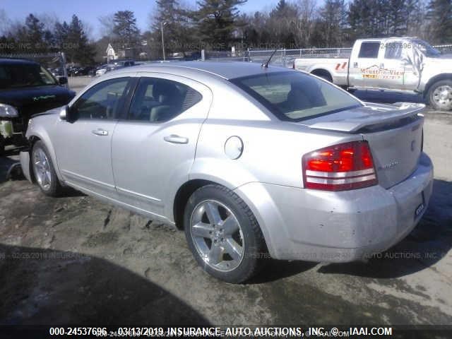 1B3LC76M08N566960 - 2008 DODGE AVENGER R/T SILVER photo 3