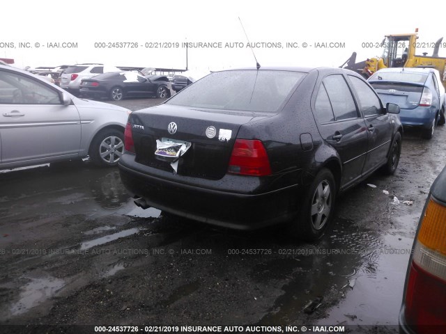 3VWSE69M32M121234 - 2002 VOLKSWAGEN JETTA GLS BLACK photo 4