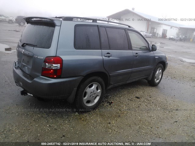 JTEDP21A640034297 - 2004 TOYOTA HIGHLANDER LIMITED Light Blue photo 4