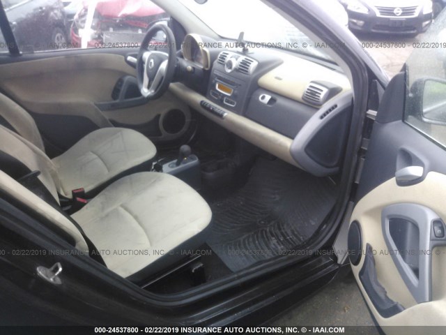 WMEEJ31X39K251646 - 2009 SMART FORTWO PURE/PASSION BROWN photo 5