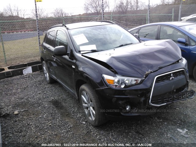 4A4AR4AUXDE016162 - 2013 MITSUBISHI OUTLANDER SPORT SE BLACK photo 1